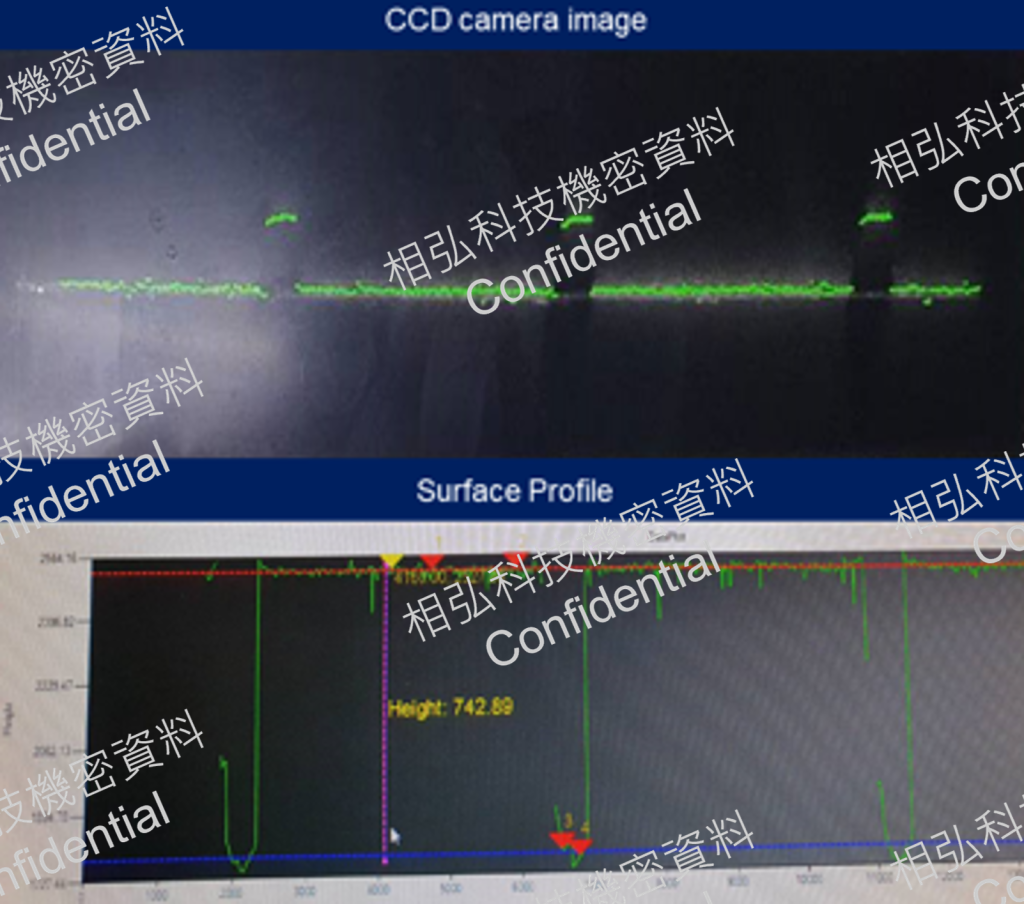 外觀輪廓 Profile-段差檢測-Pad溝深檢測
